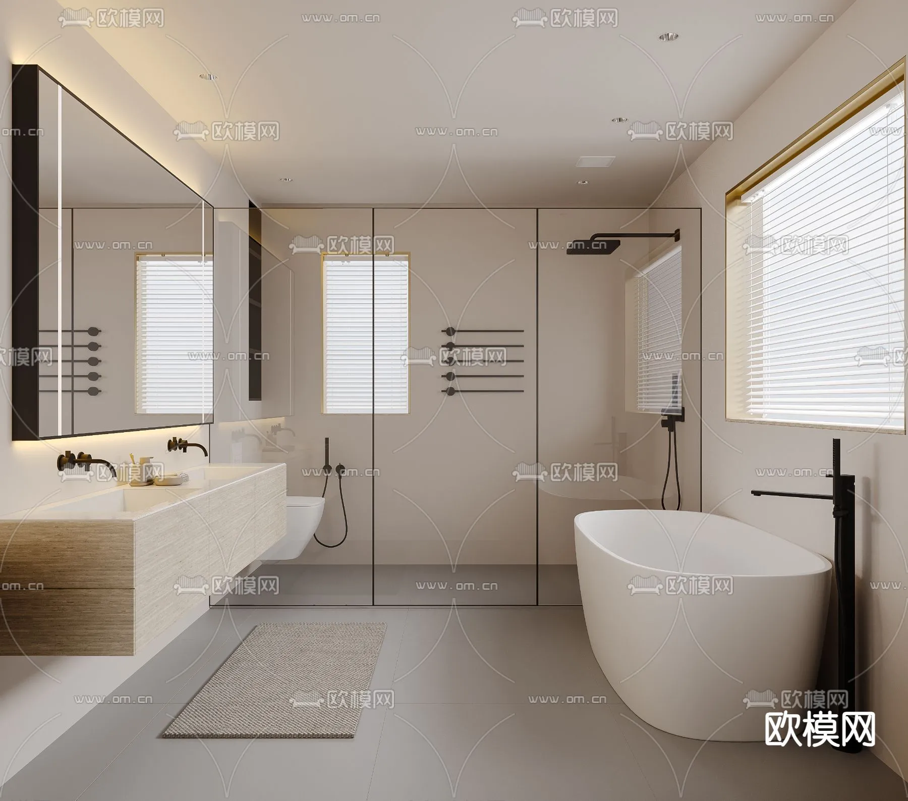 BATHROOM SETS - CORONA - 3D MODEL - 2266