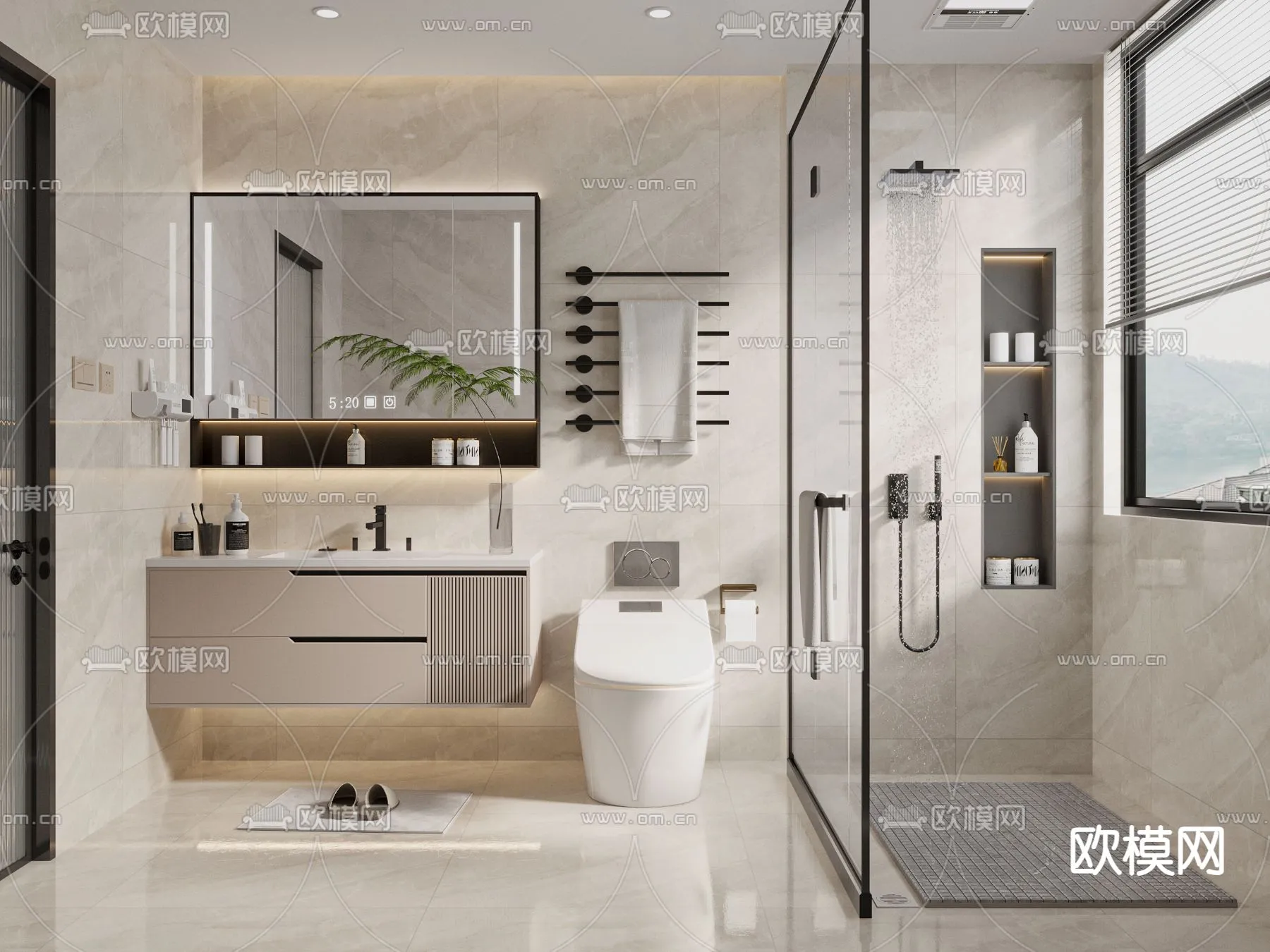 BATHROOM SETS - CORONA - 3D MODEL - 2277