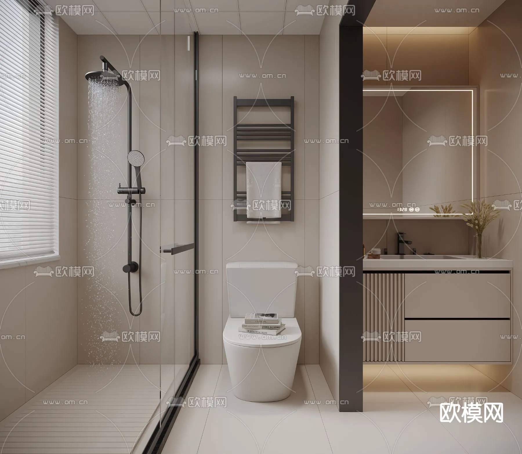 BATHROOM SETS - VRAY / CORONA - 3D MODEL - 2167