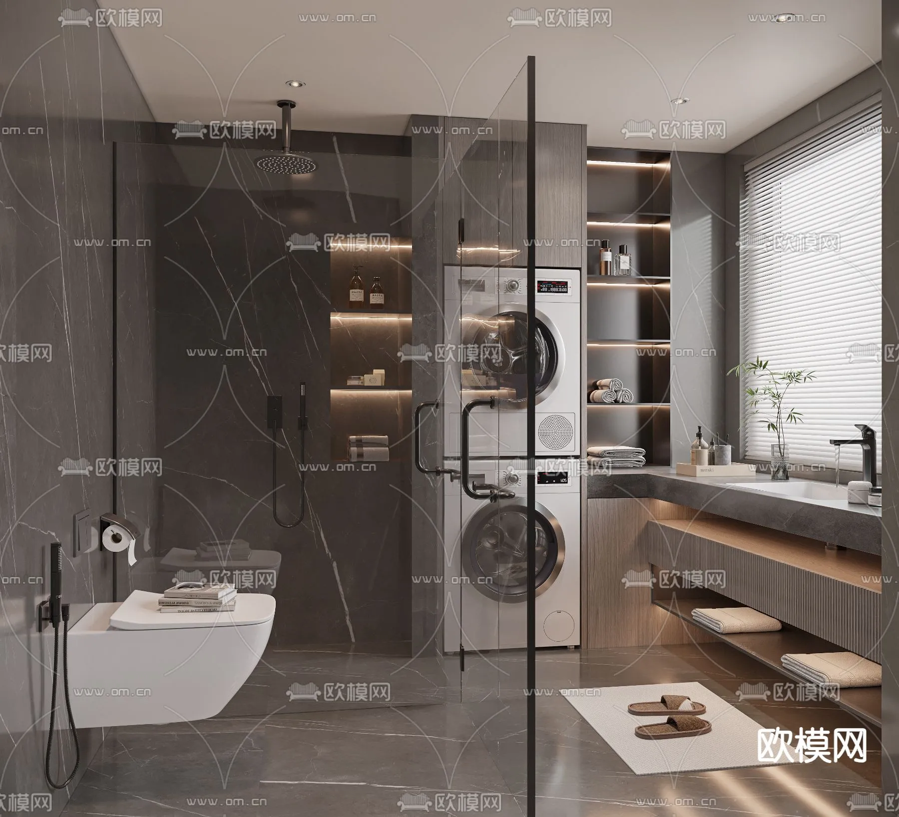 BATHROOM SETS - VRAY / CORONA - 3D MODEL - 2170