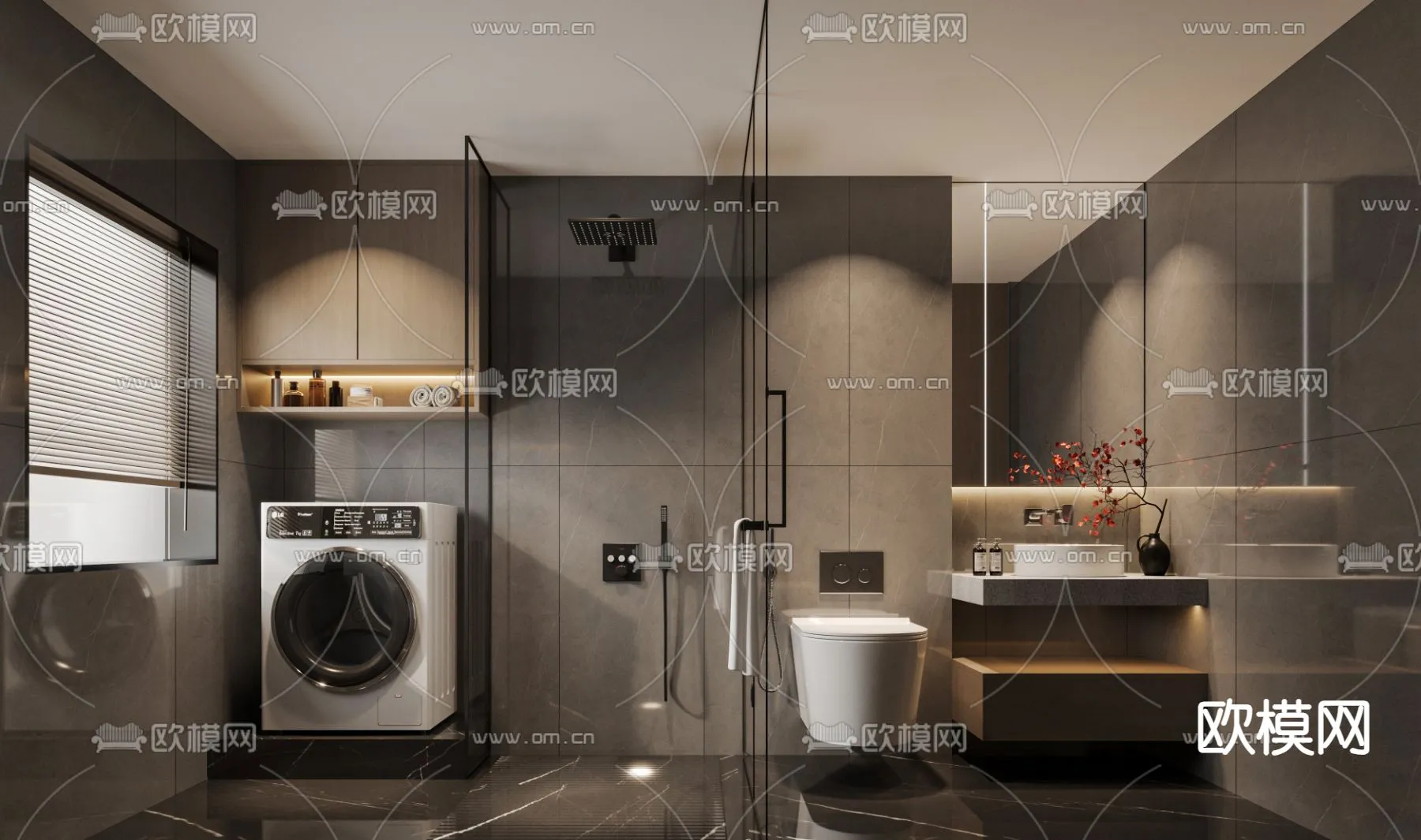 BATHROOM SETS - VRAY / CORONA - 3D MODEL - 2173