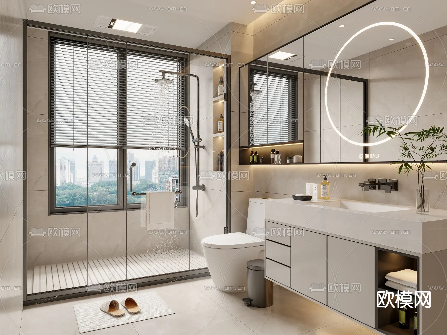 BATHROOM SETS - VRAY / CORONA - 3D MODEL - 2174