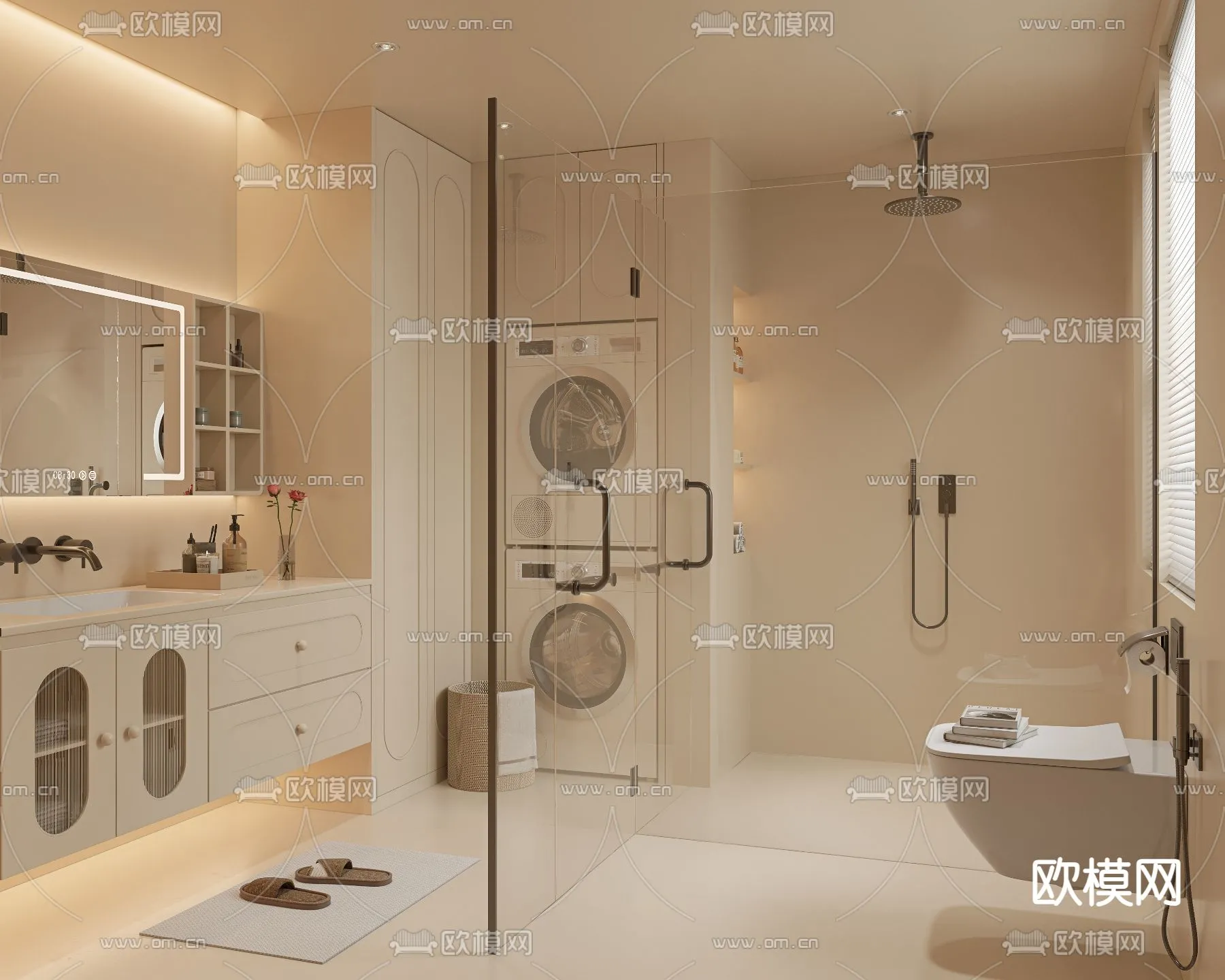 BATHROOM SETS - VRAY / CORONA - 3D MODEL - 2182