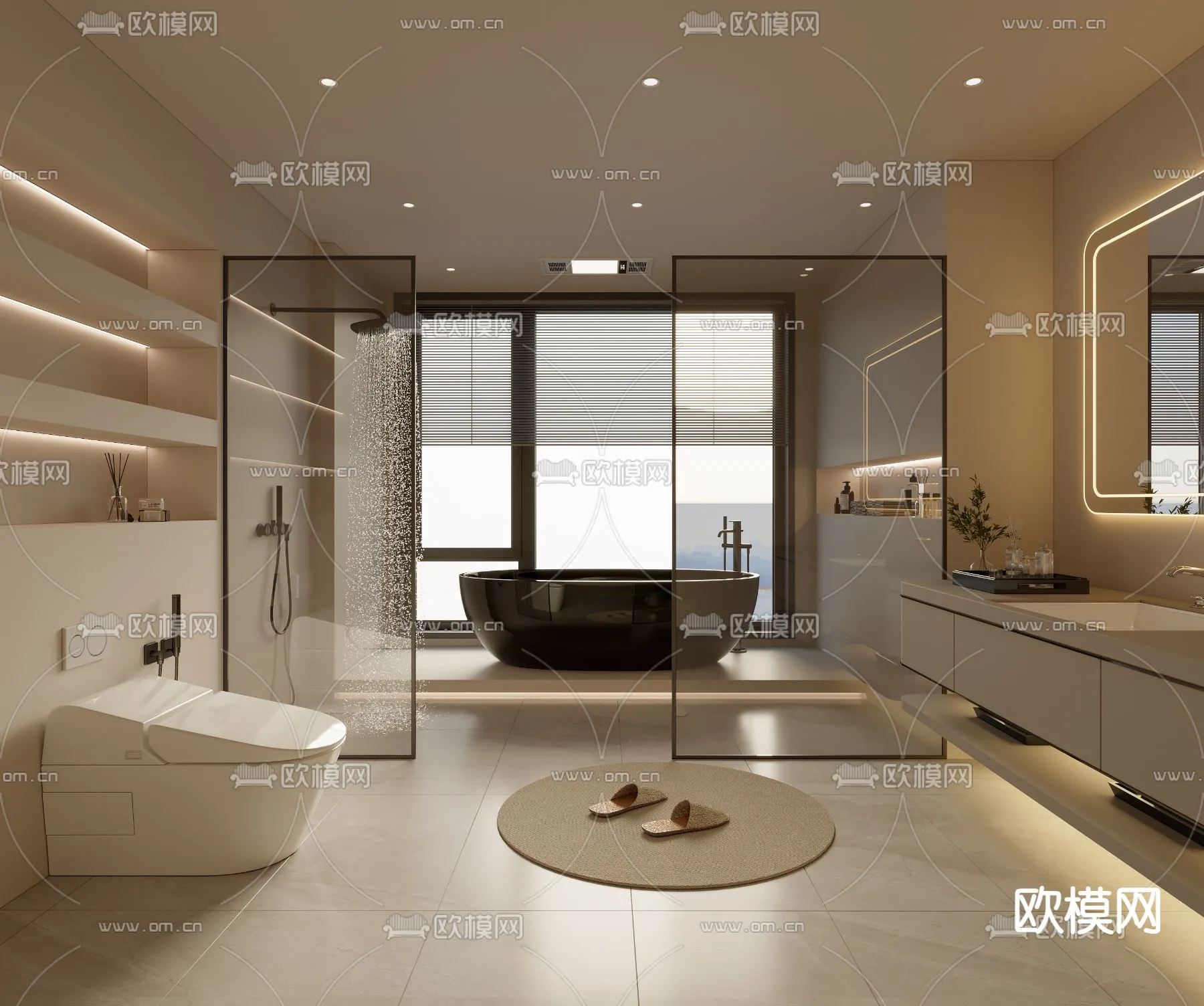 BATHROOM SETS - VRAY / CORONA - 3D MODEL - 2183