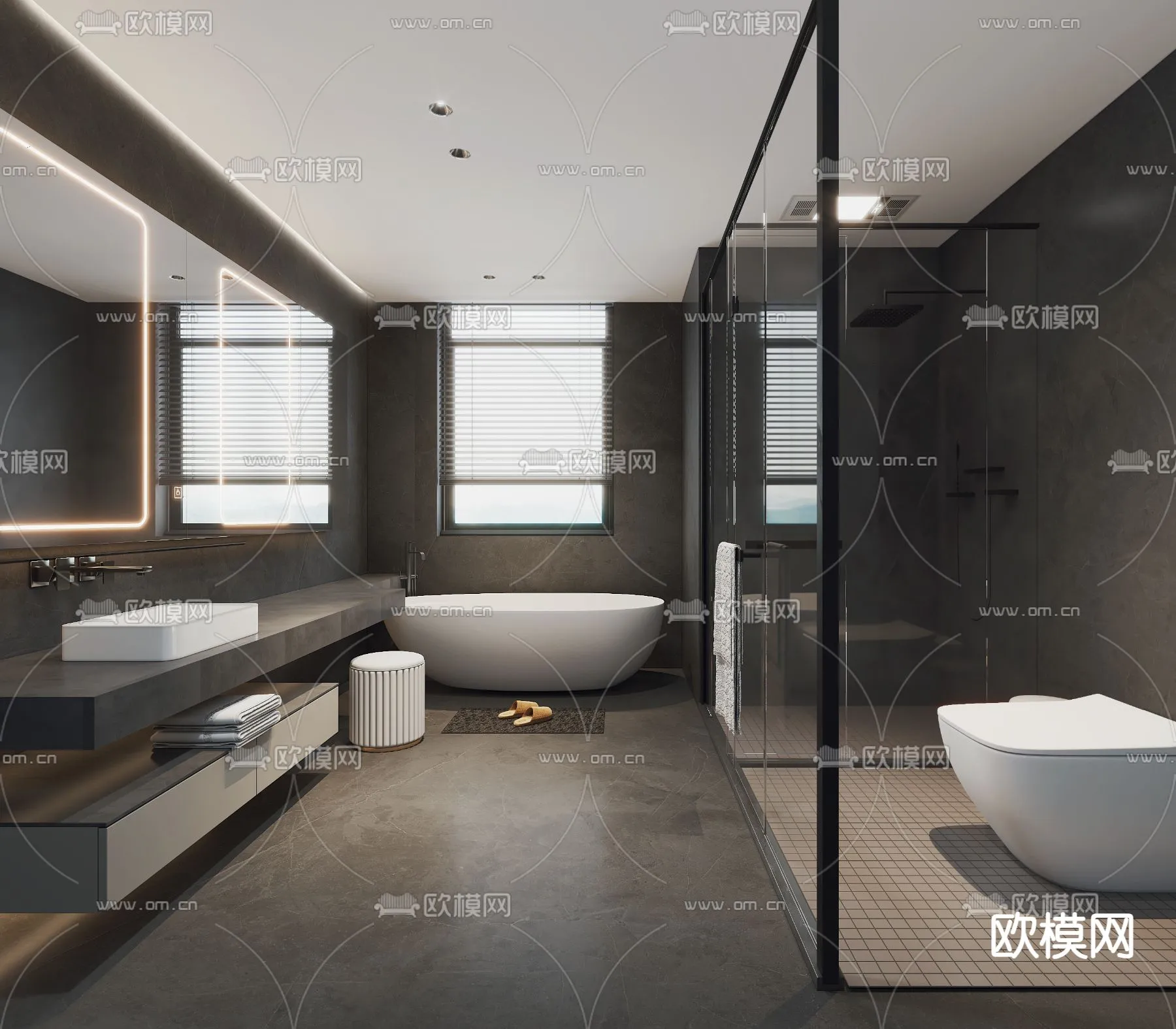 BATHROOM SETS - VRAY / CORONA - 3D MODEL - 2208