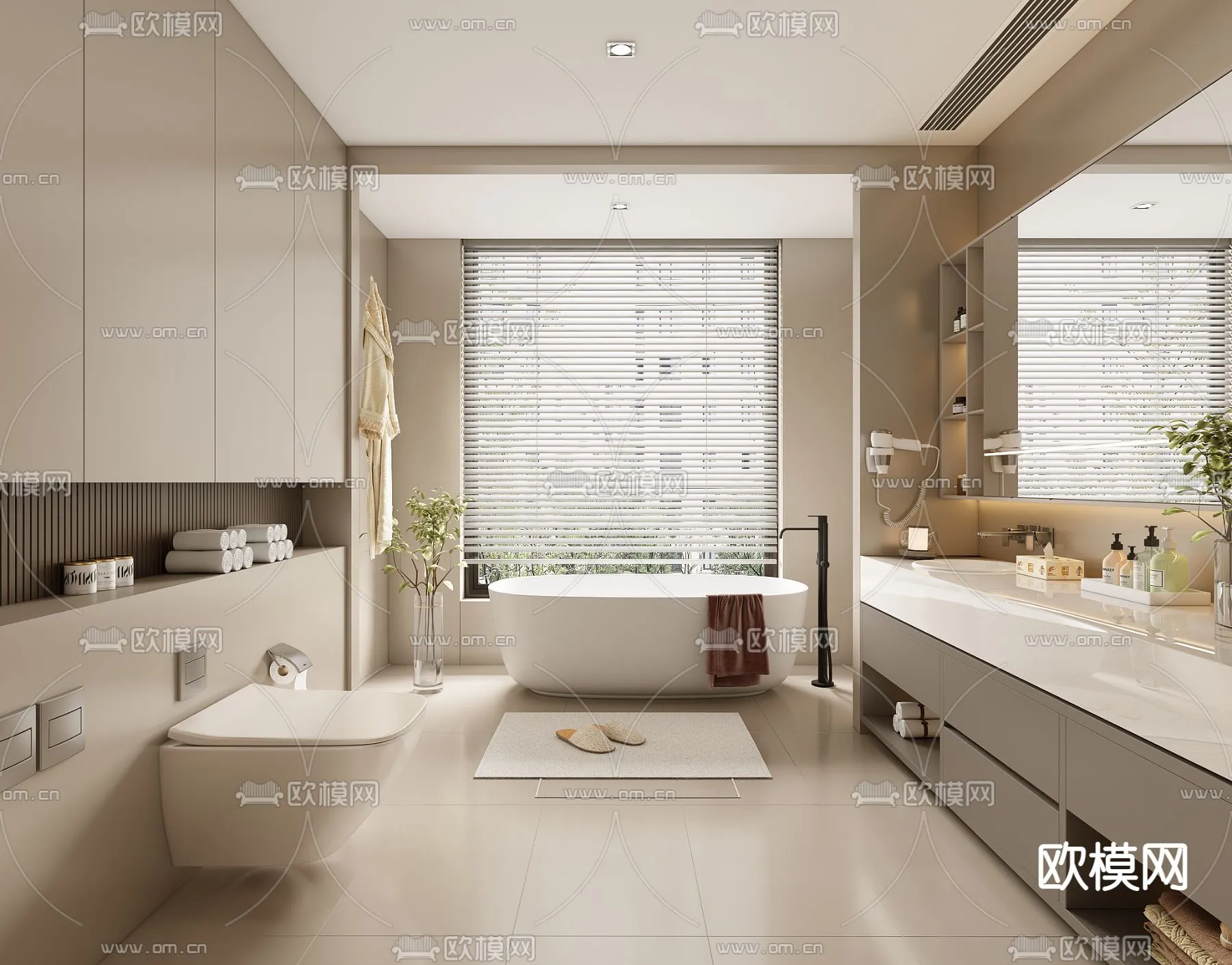 BATHROOM SETS - VRAY / CORONA - 3D MODEL - 2213