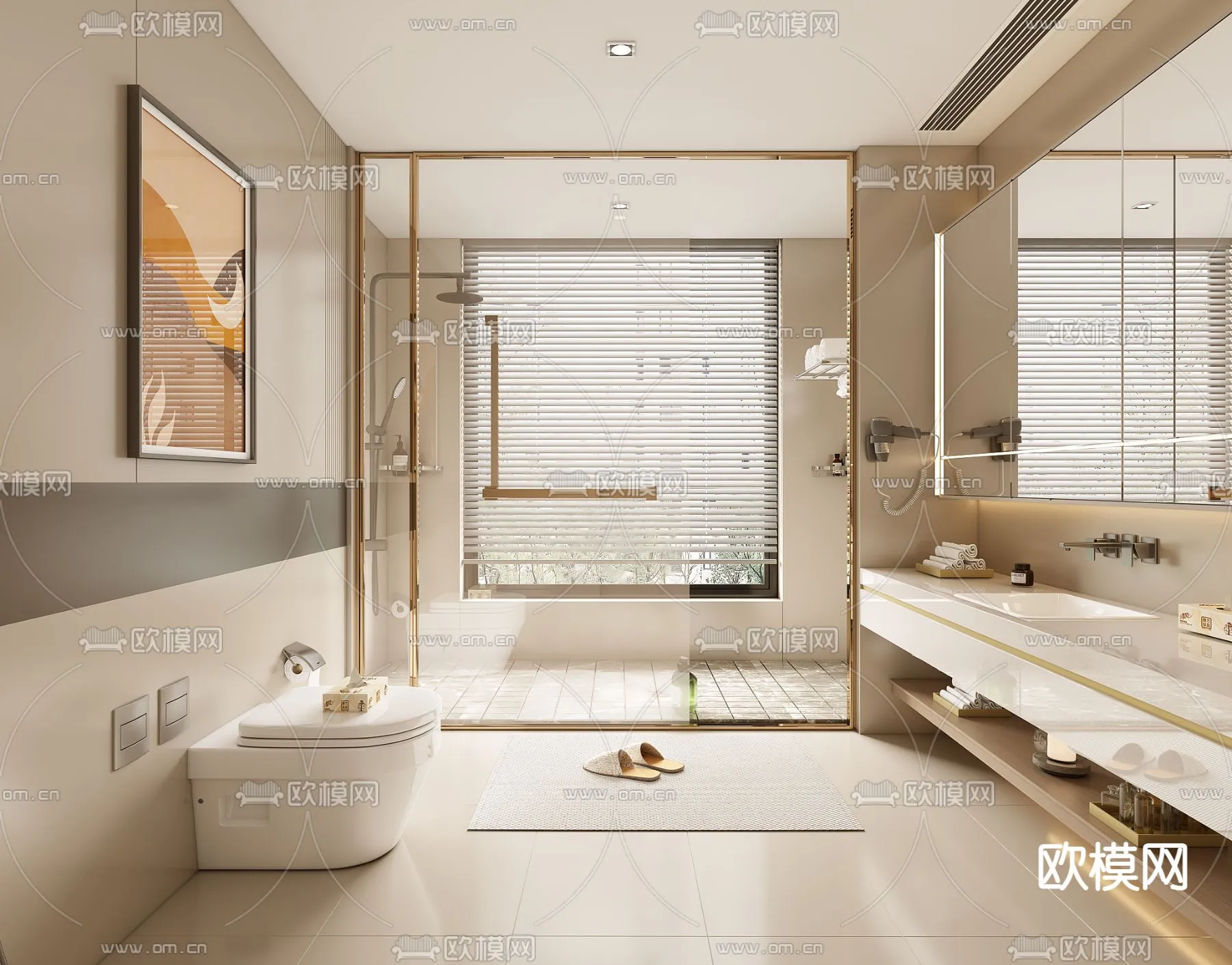 BATHROOM SETS - VRAY / CORONA - 3D MODEL - 2214