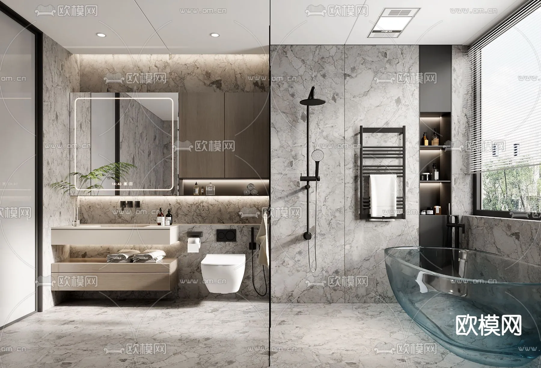 BATHROOM SETS - VRAY / CORONA - 3D MODEL - 2223