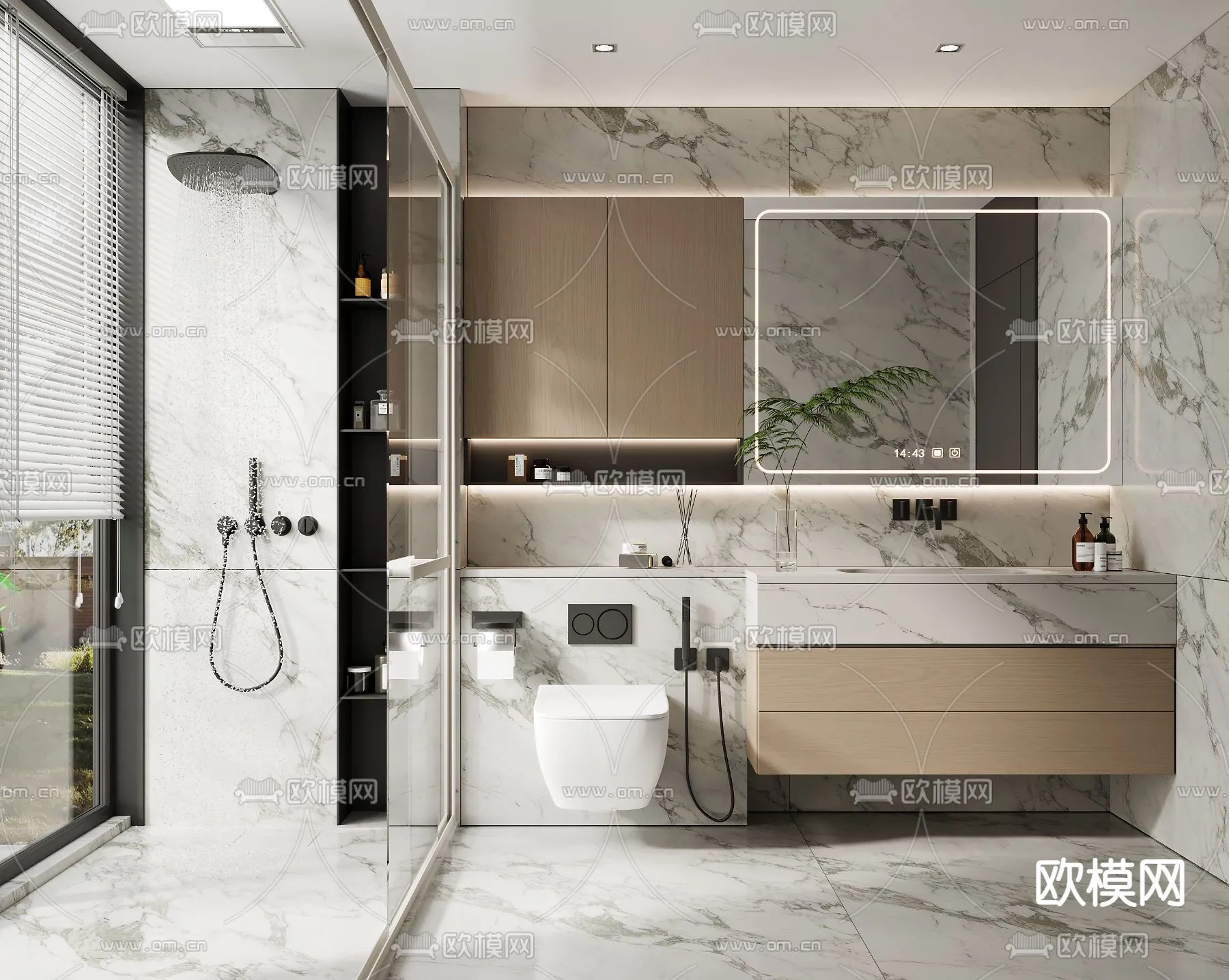 BATHROOM SETS - VRAY / CORONA - 3D MODEL - 2224