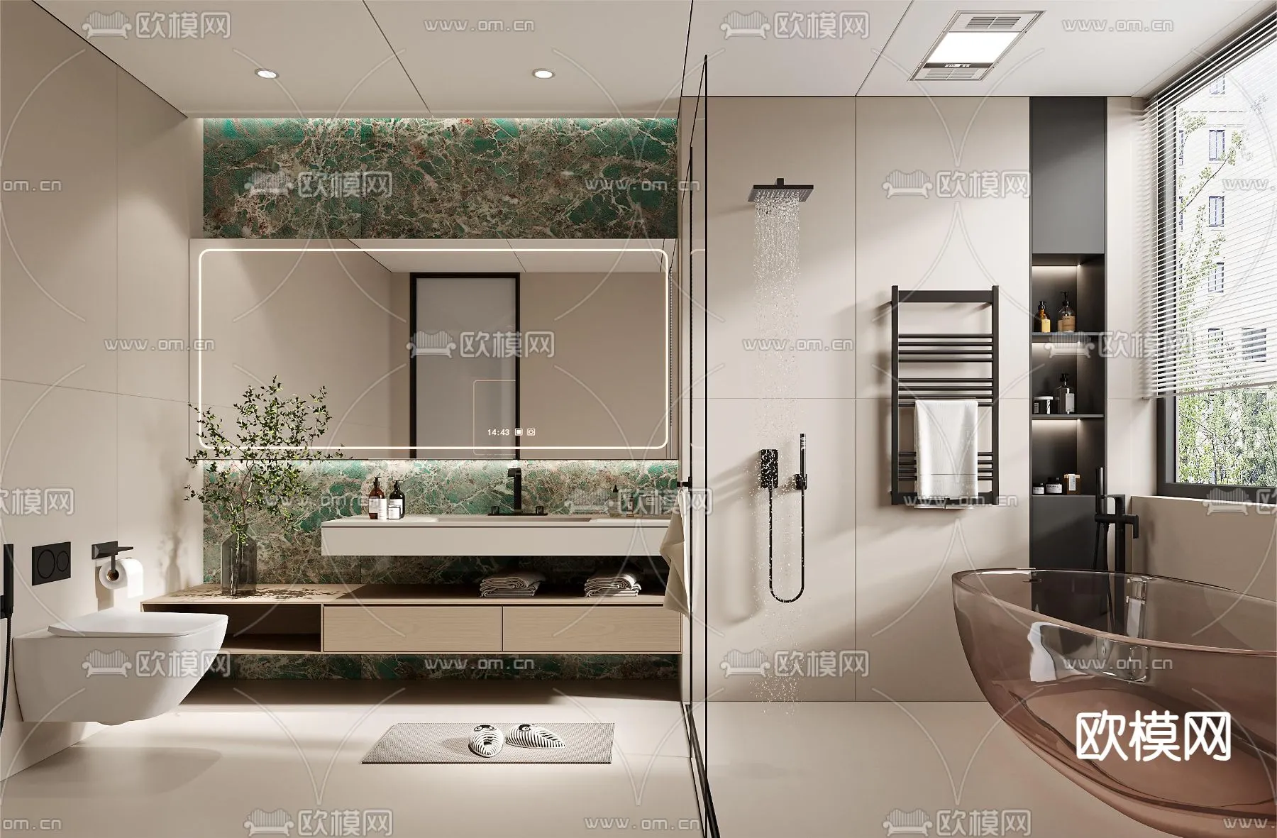 BATHROOM SETS - VRAY / CORONA - 3D MODEL - 2225