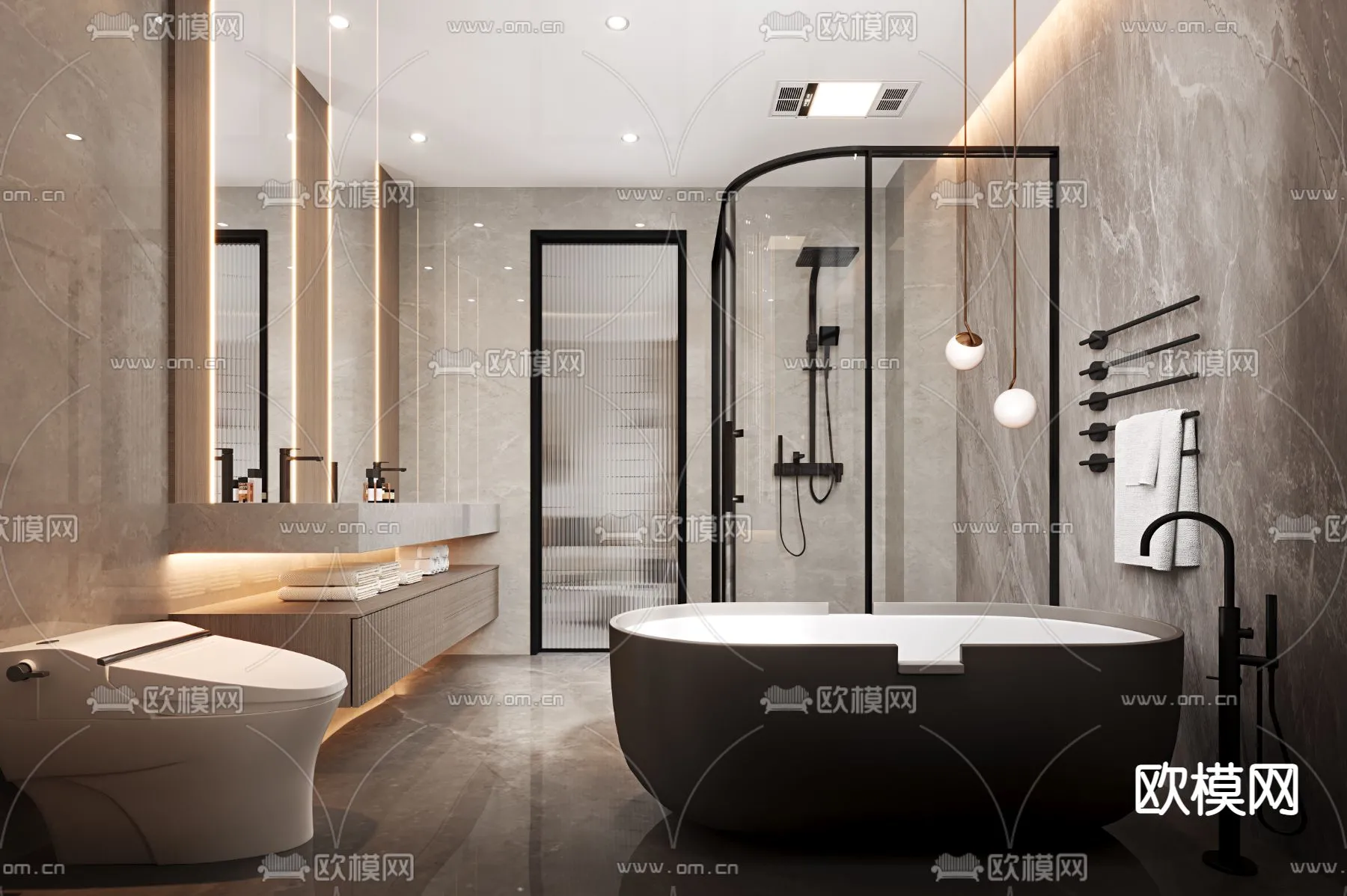 BATHROOM SETS - VRAY / CORONA - 3D MODEL - 2226