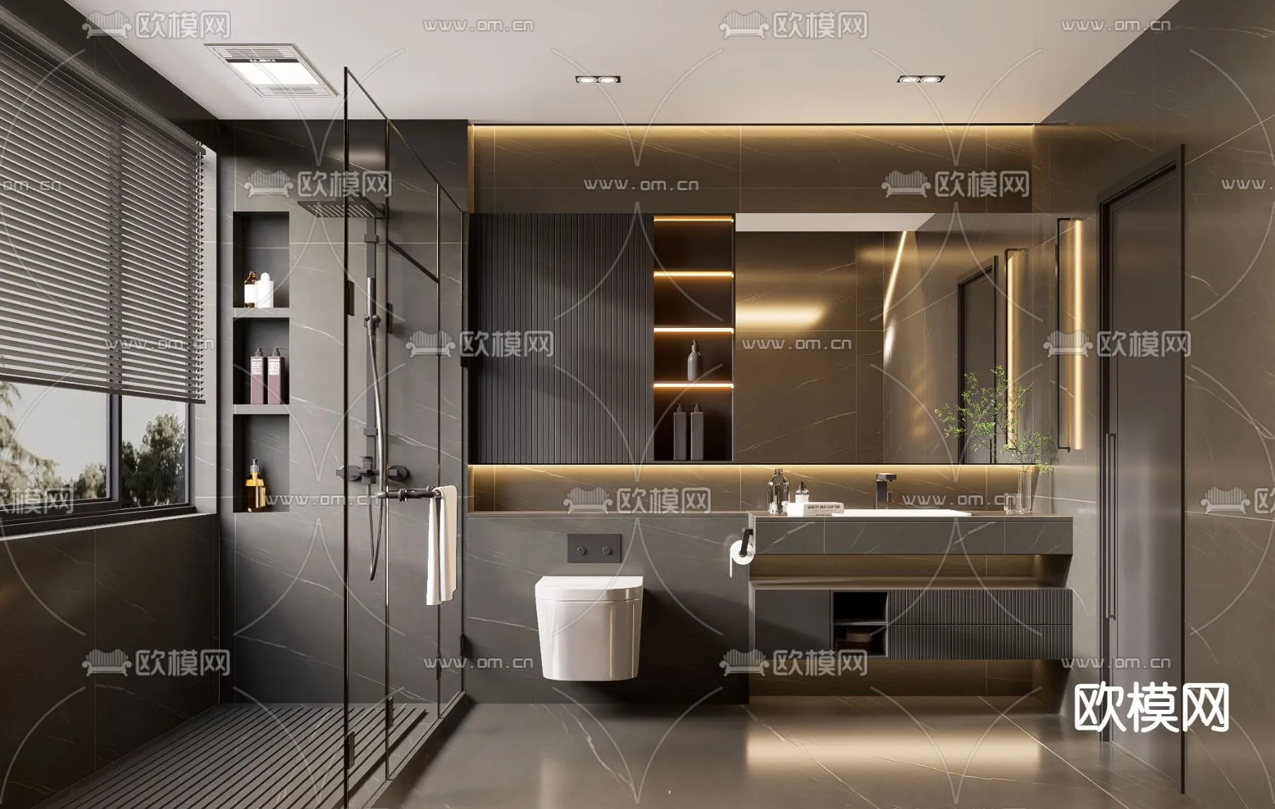 BATHROOM SETS - VRAY / CORONA - 3D MODEL - 2228