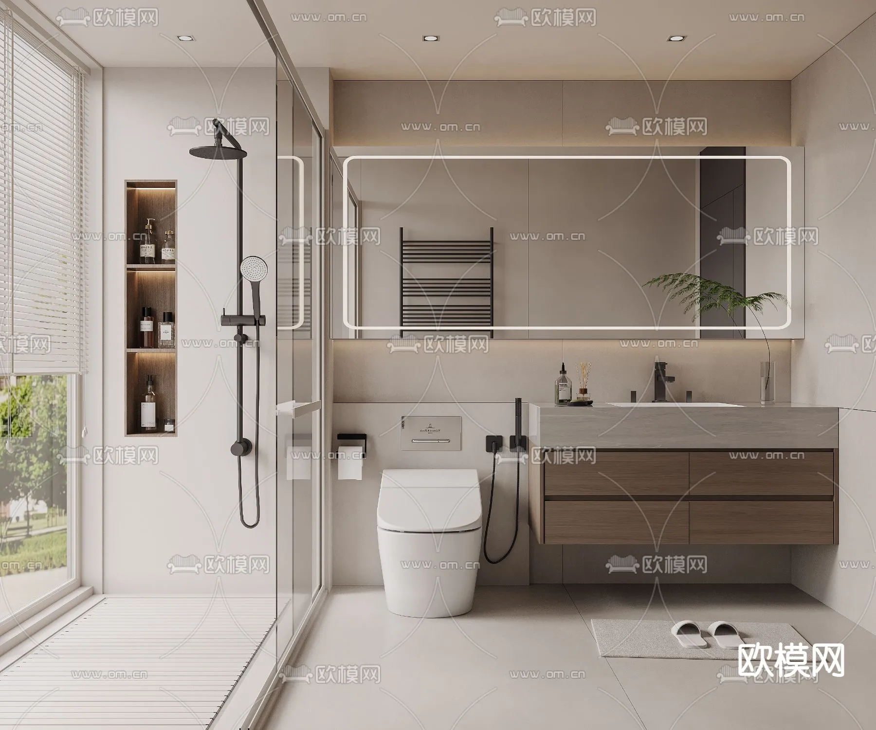 BATHROOM SETS - VRAY / CORONA - 3D MODEL - 2238