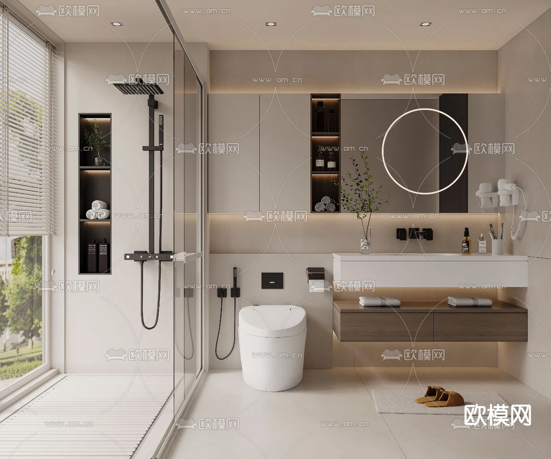 BATHROOM SETS - VRAY / CORONA - 3D MODEL - 2247