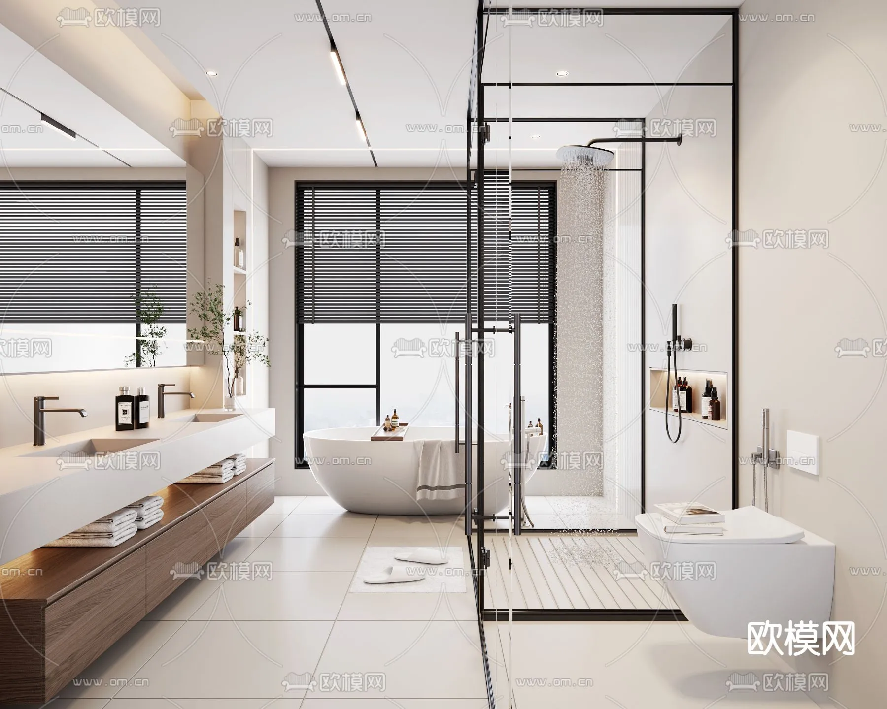BATHROOM SETS - VRAY / CORONA - 3D MODEL - 2249
