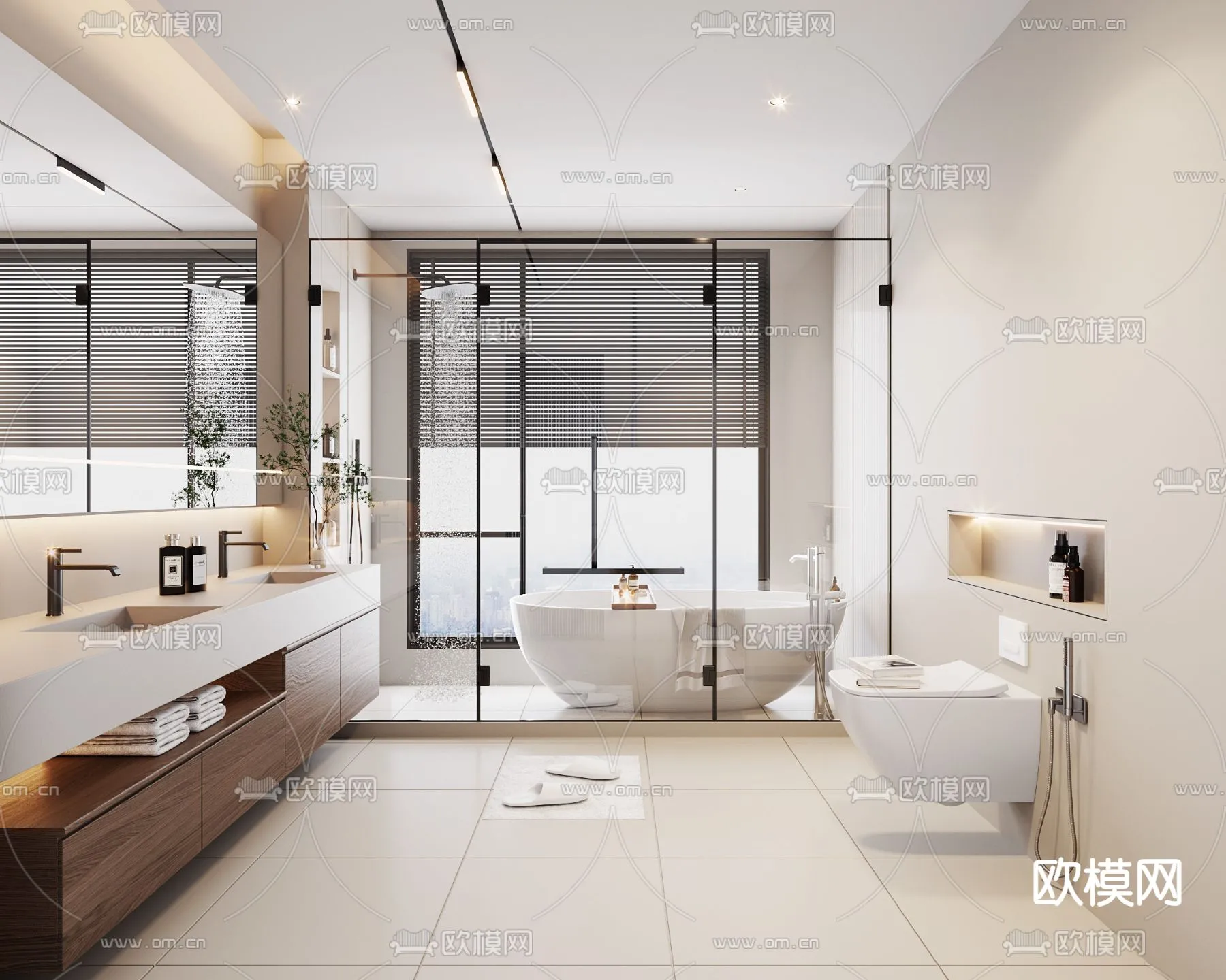 BATHROOM SETS - VRAY / CORONA - 3D MODEL - 2253