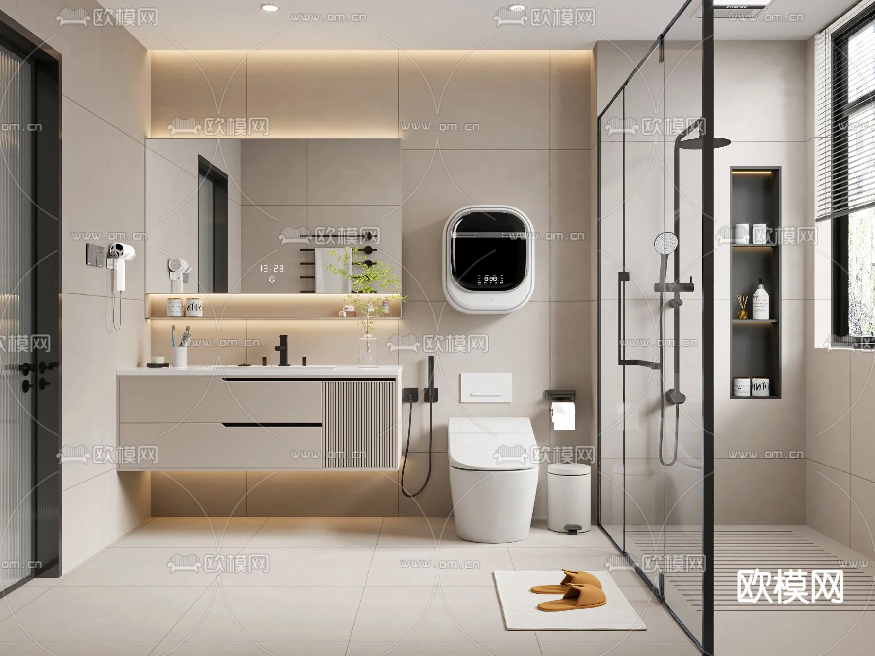 BATHROOM SETS - VRAY / CORONA - 3D MODEL - 2259