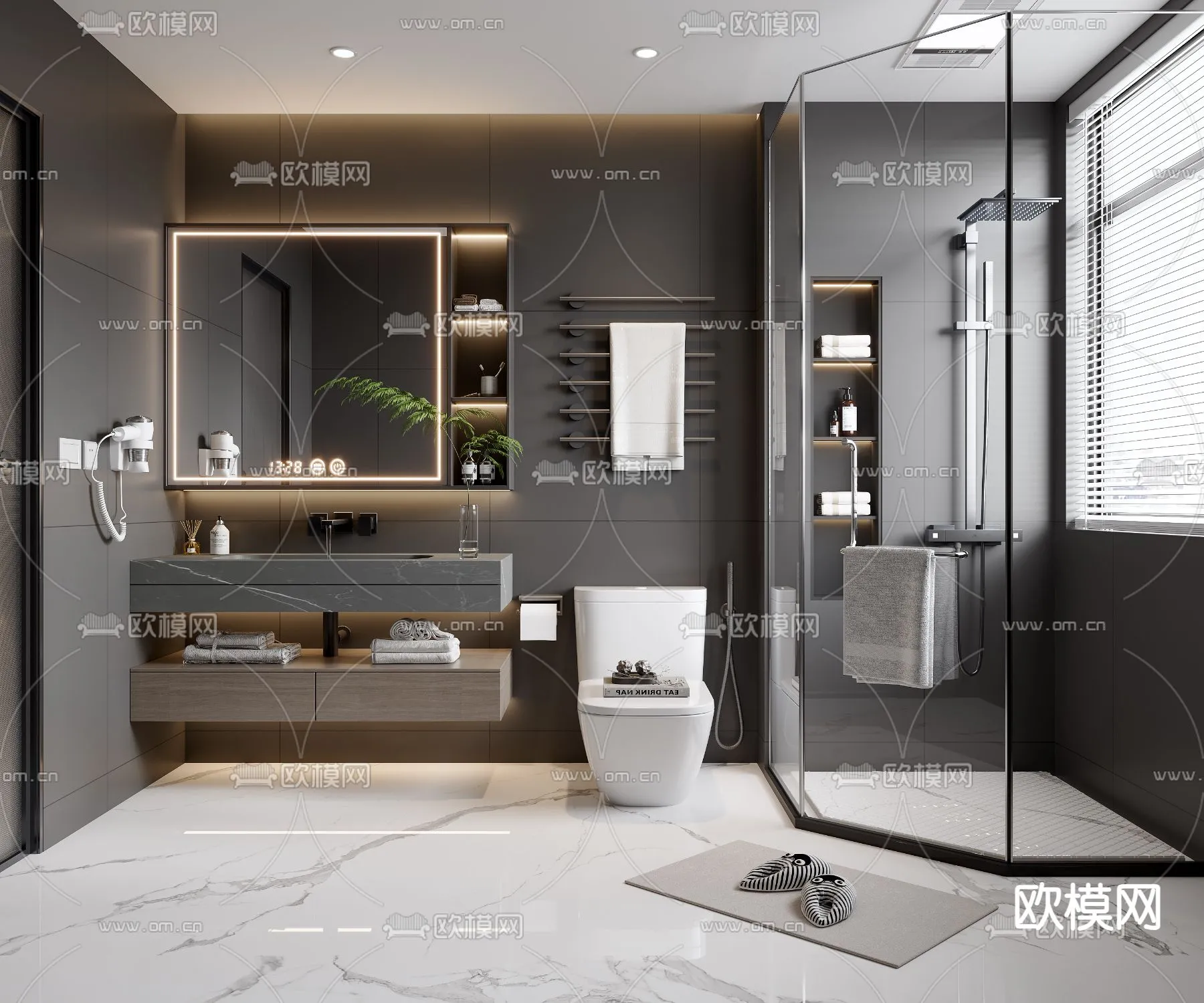 BATHROOM SETS - VRAY / CORONA - 3D MODEL - 2260