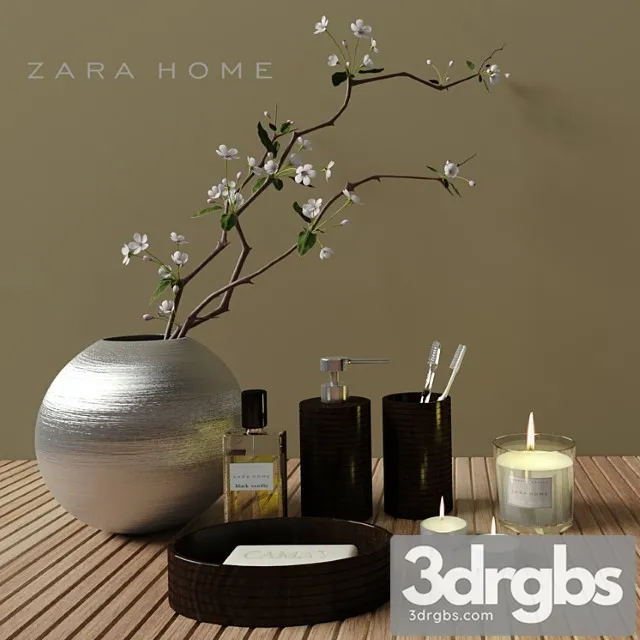Bathroom Sets Zara Home 3D Model Free