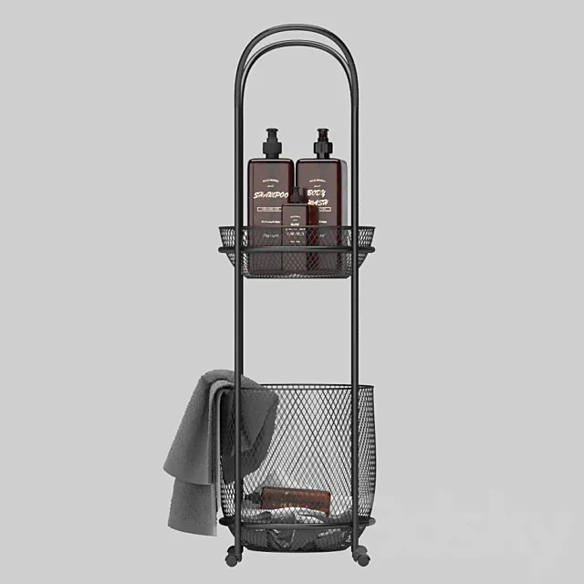 Bathroom shelf (refilling) 3D Model