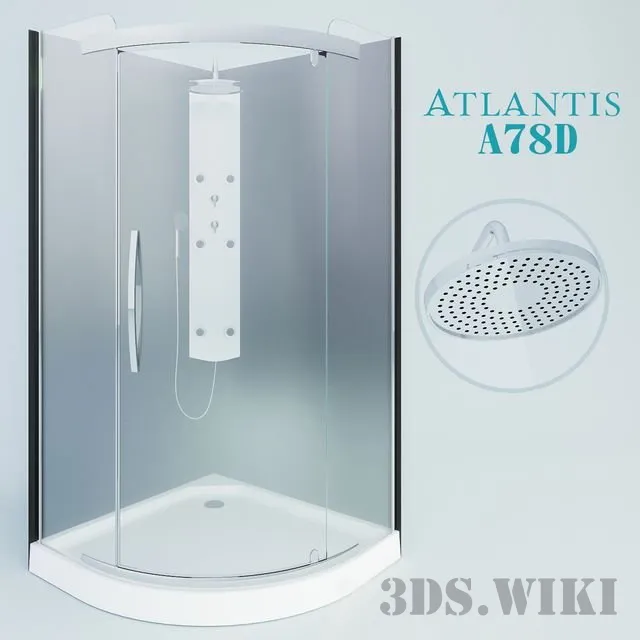 bathroom - Shower cabin 3D Model