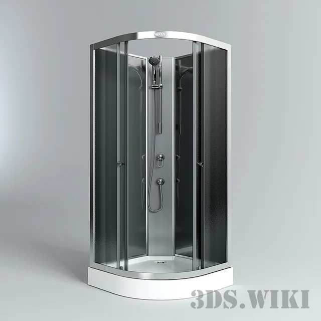 bathroom - Shower cabin Arcus AS-100 3D Model