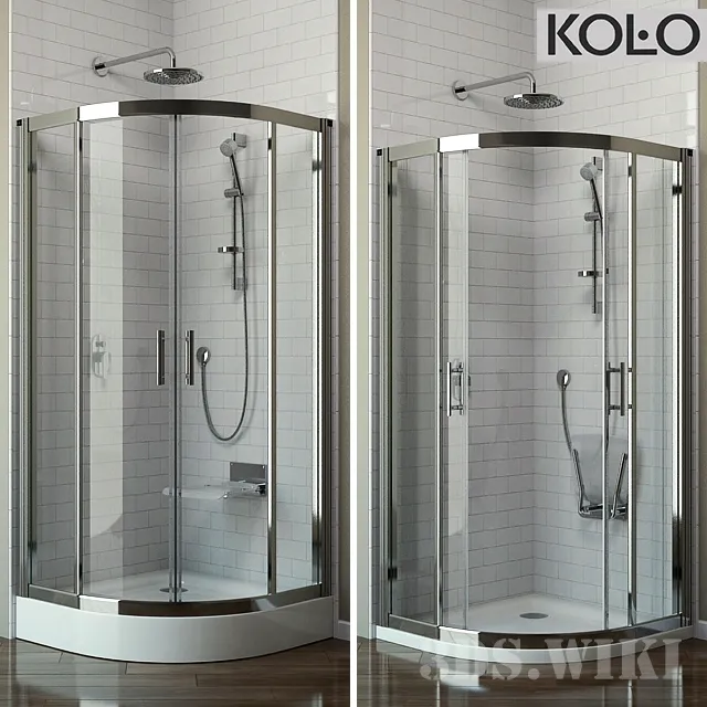 bathroom - Shower cabin Kolo Geo 6 3D Model