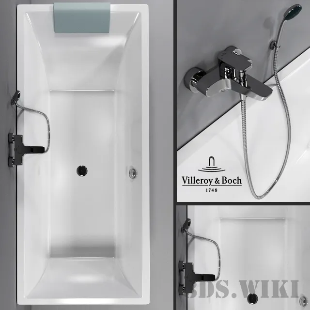 bathroom - Shower cabin Squaro Villeroy & Boch 3D Model