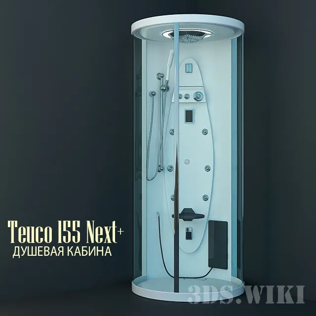 bathroom - Shower Cabin Teuco 155 Next + 3D Model