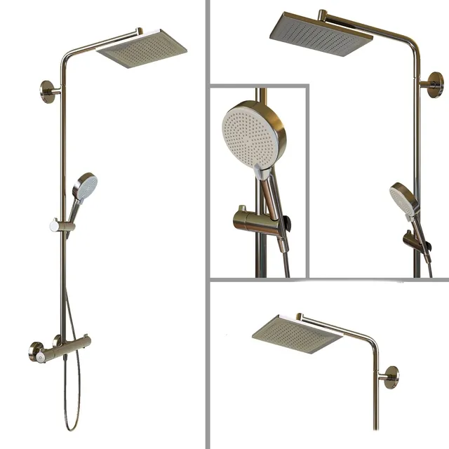 bathroom - Shower rack Hansgrohe Crometta E 240 3D Model