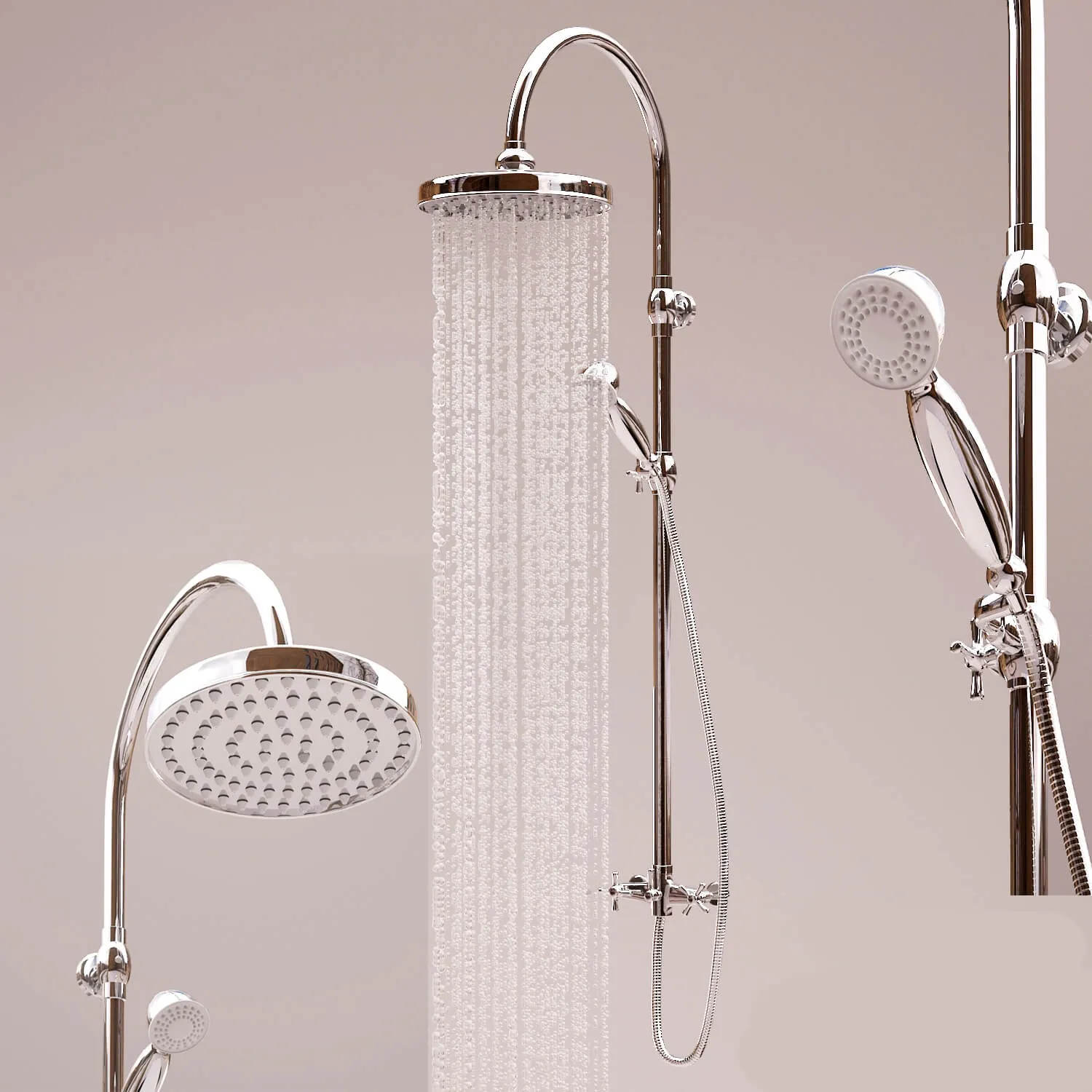 bathroom - Showerhead Bossini Retro L01526 3D Model