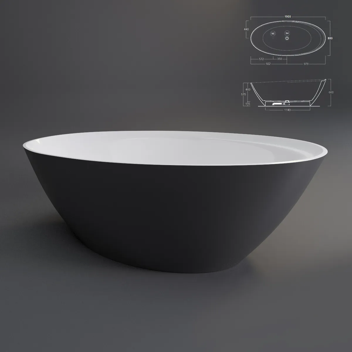 bathroom - SIMAS bathtub 05 3D Model