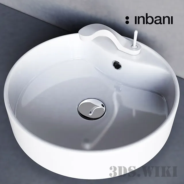 bathroom - Sink and faucet Ametis Inbani 3D Model