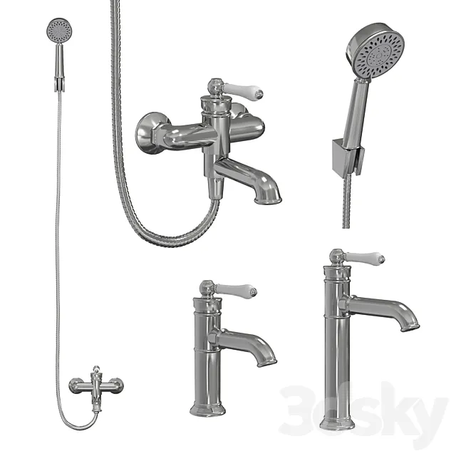 Bathroom sink Oxford IDDIS faucet 3D Model