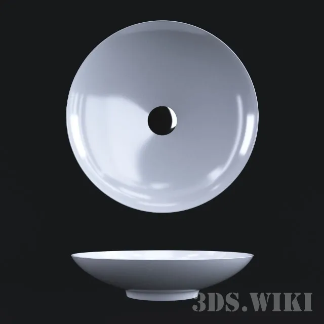 bathroom - Sink VitrA Piu Due 3D Model
