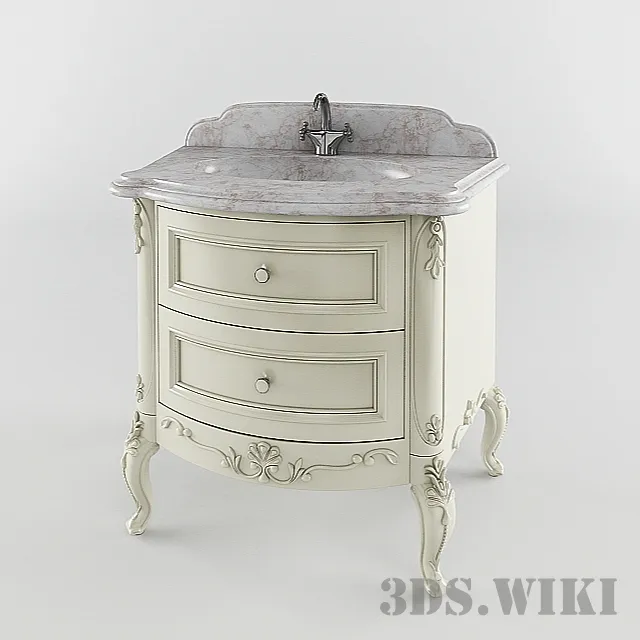bathroom - Sink With Cabinet 3D Model