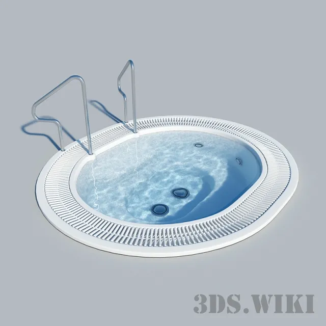 bathroom - Small bath - pool 3D Model