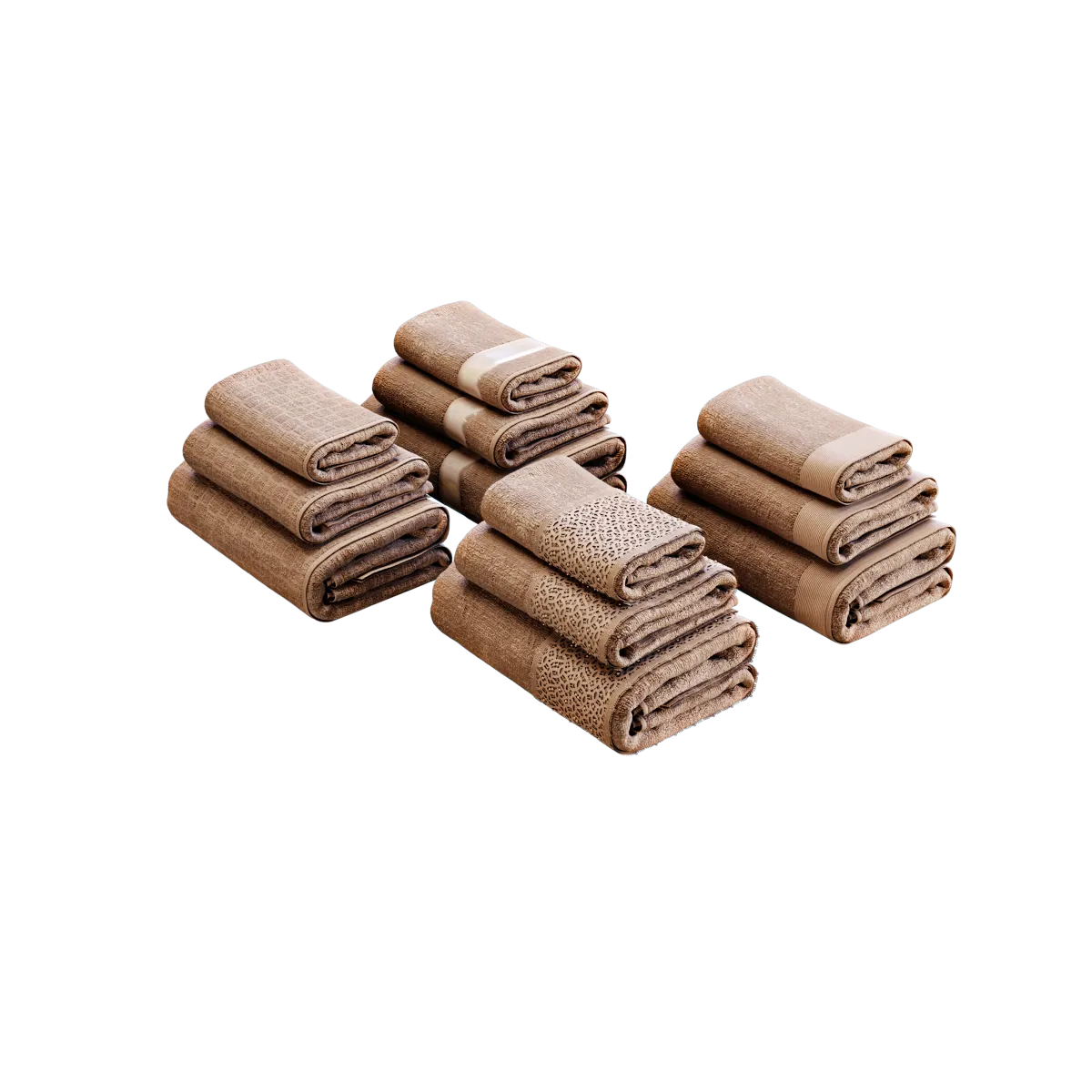 bathroom - Soft towels 3D Model