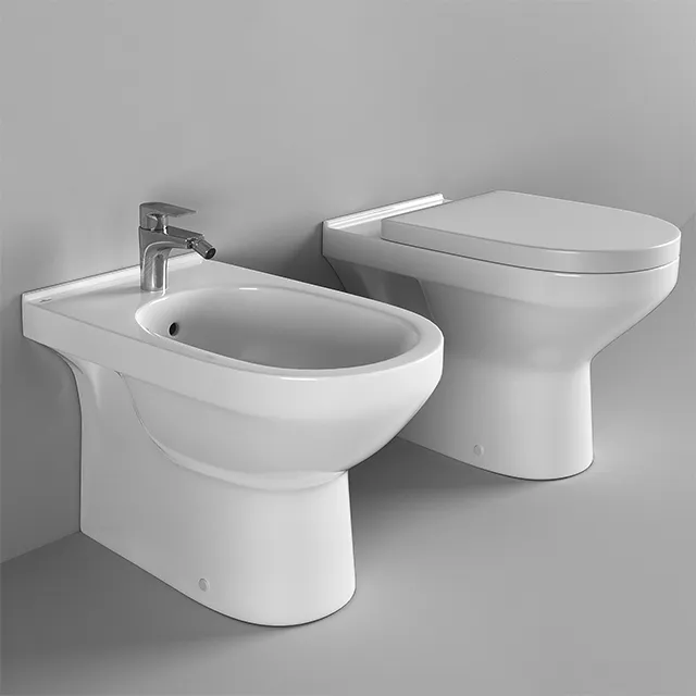 bathroom - Squat toilet and bidet Villeroy Boch O'Novo 3D Model