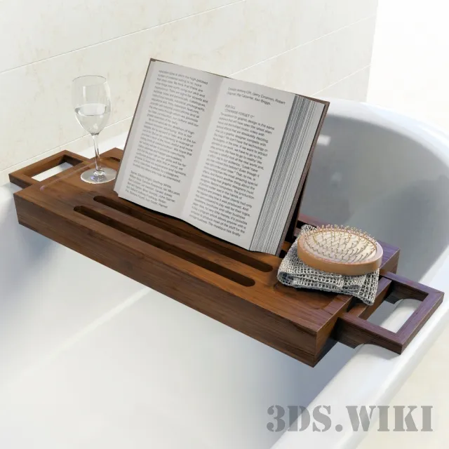 bathroom - Stand shelf for books in the bathroom 3D Model