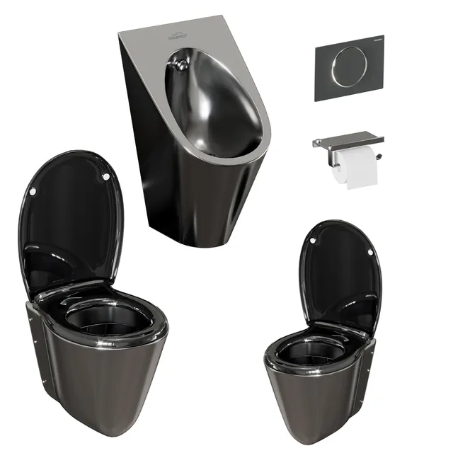 bathroom - Suite for WC v3 3D Model