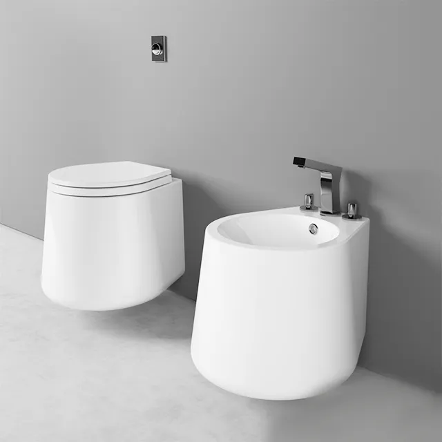 bathroom - Toilet and Bidet 2 3D Model