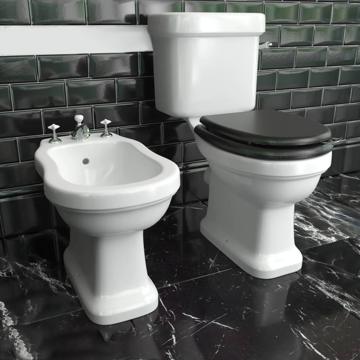 bathroom - Toilet and bidet Devon and Devon Blues 3D Model