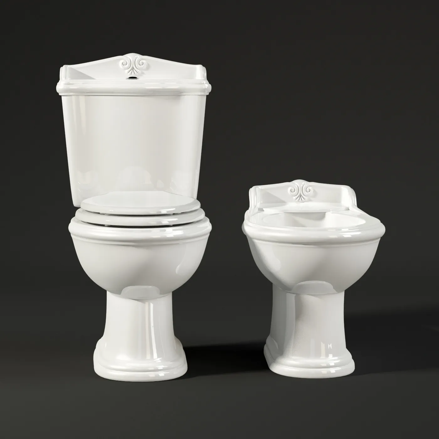 bathroom - Toilet and bidet Devon and Devon Blues 7 3D Model
