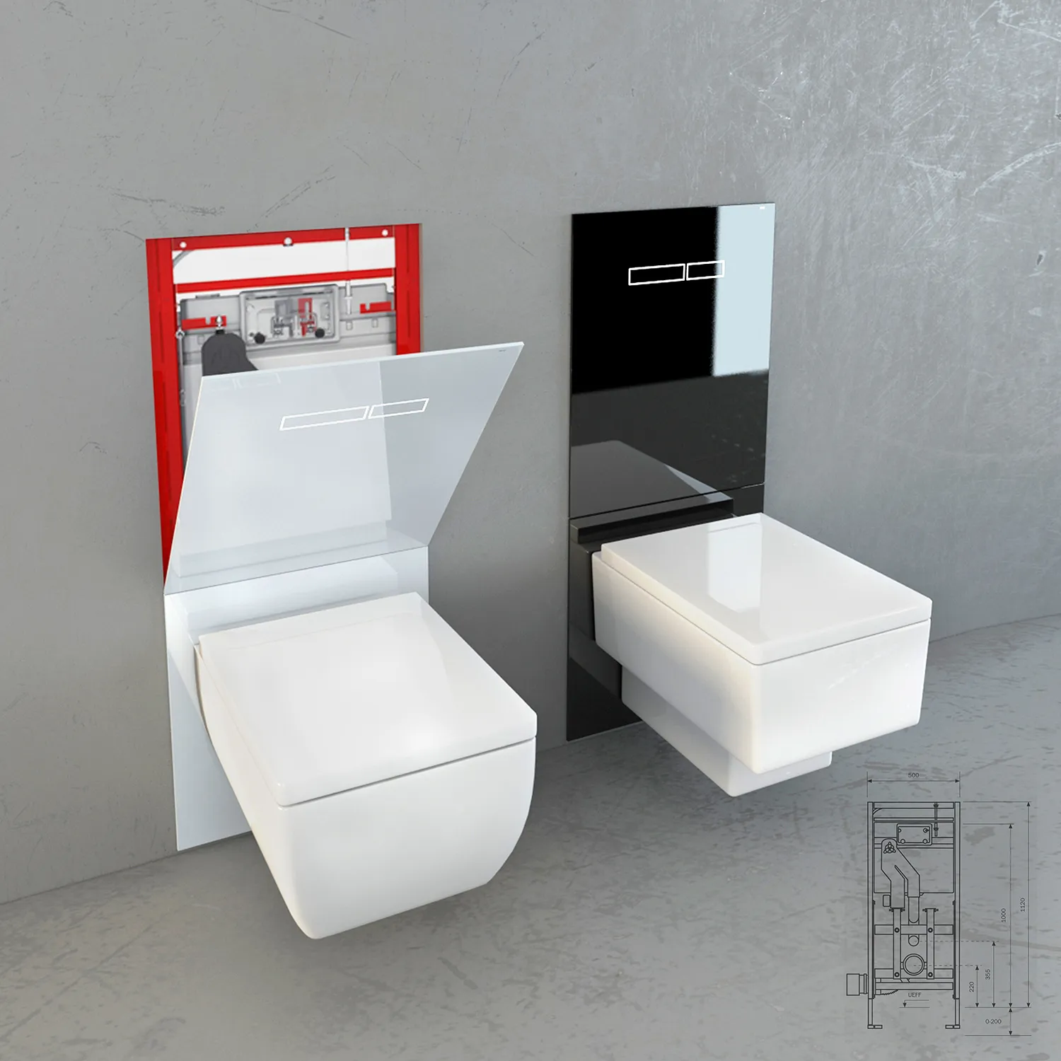 bathroom - Toilet and bidet Villeroy & Boch 02 3D Model