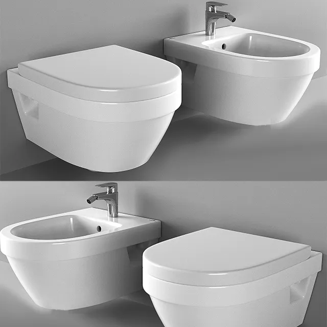 bathroom - Toilet and bidet Villeroy & Boch 3D Model