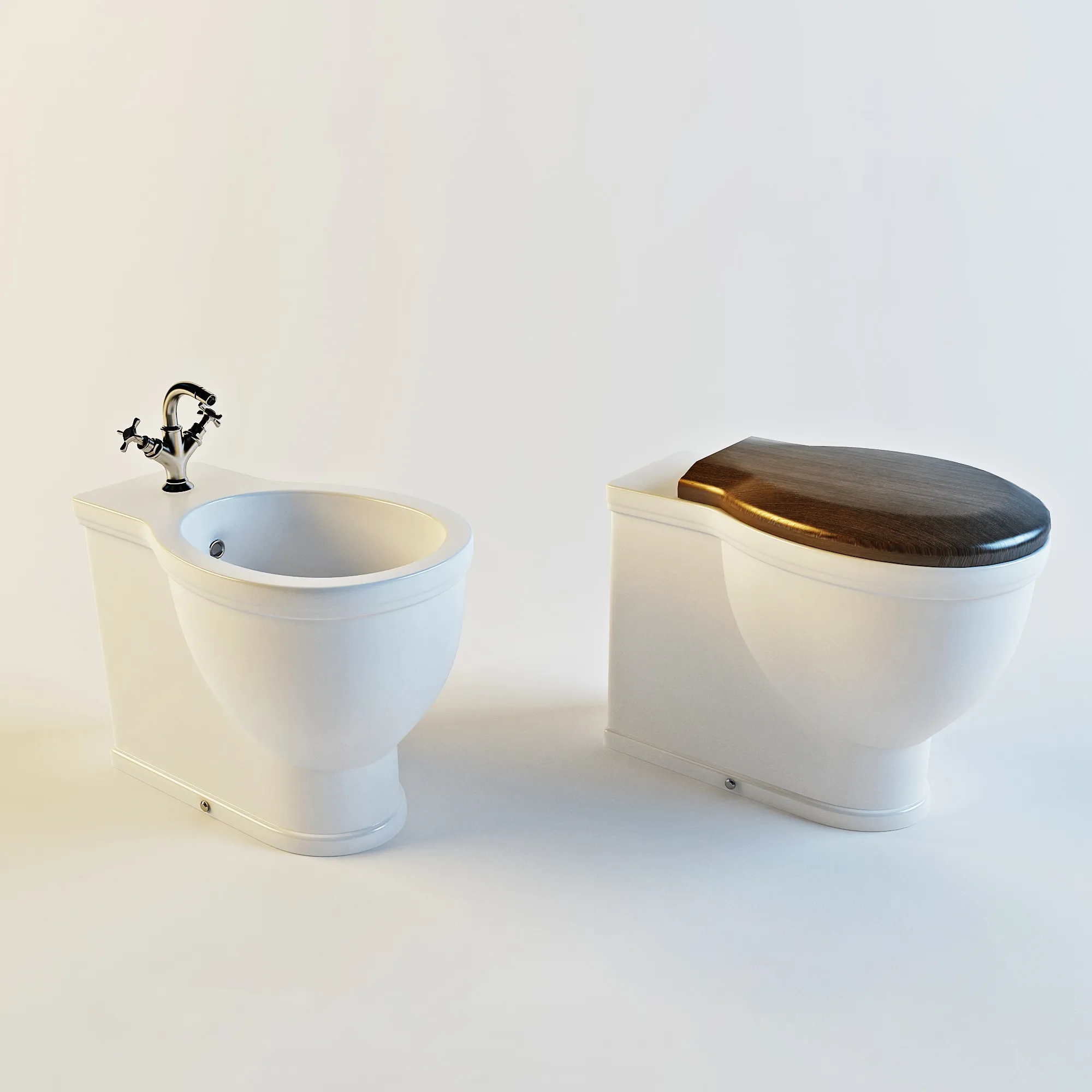 bathroom - Toilet and bidet Villeroy & Boch 789 3D Model