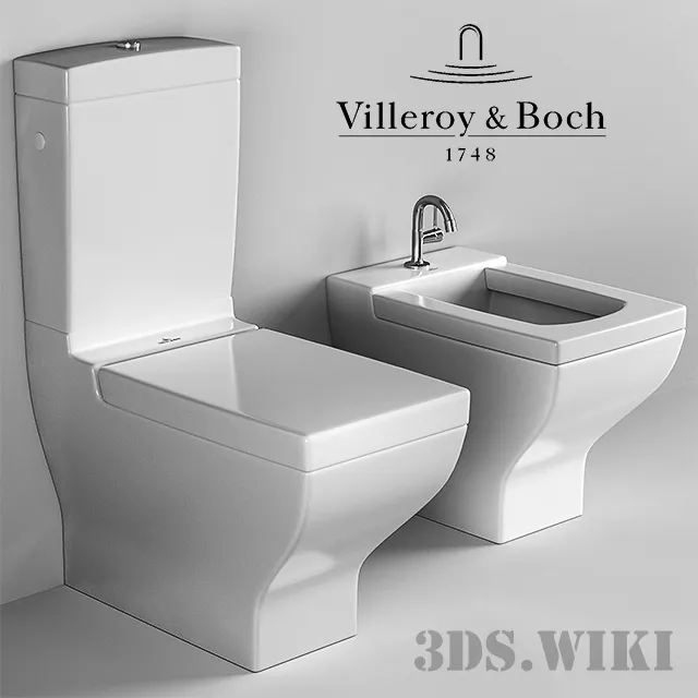 bathroom - Toilet and Bidet Villeroy & Boch La Belle 3D Model
