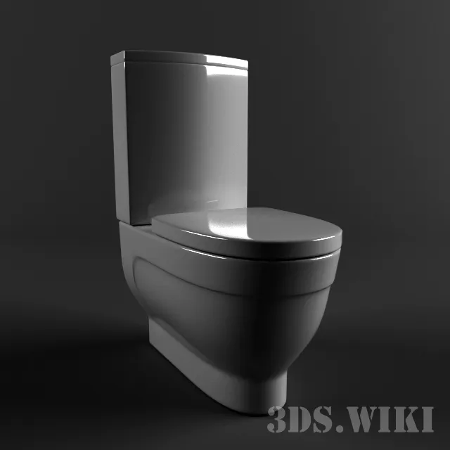bathroom - Toilet bowl Vitra Form 500 9730В003-1165 3D Model