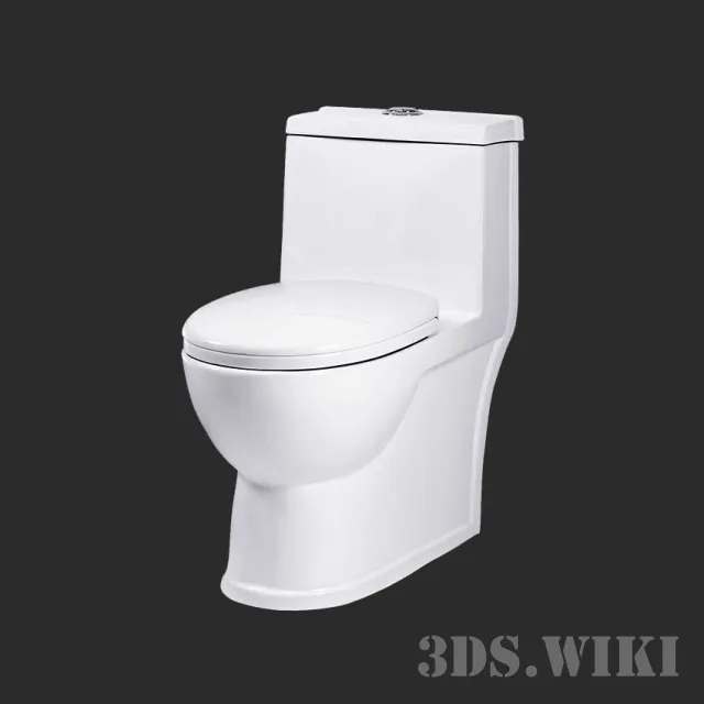 bathroom - Toilet Duravit Commode 3D Model